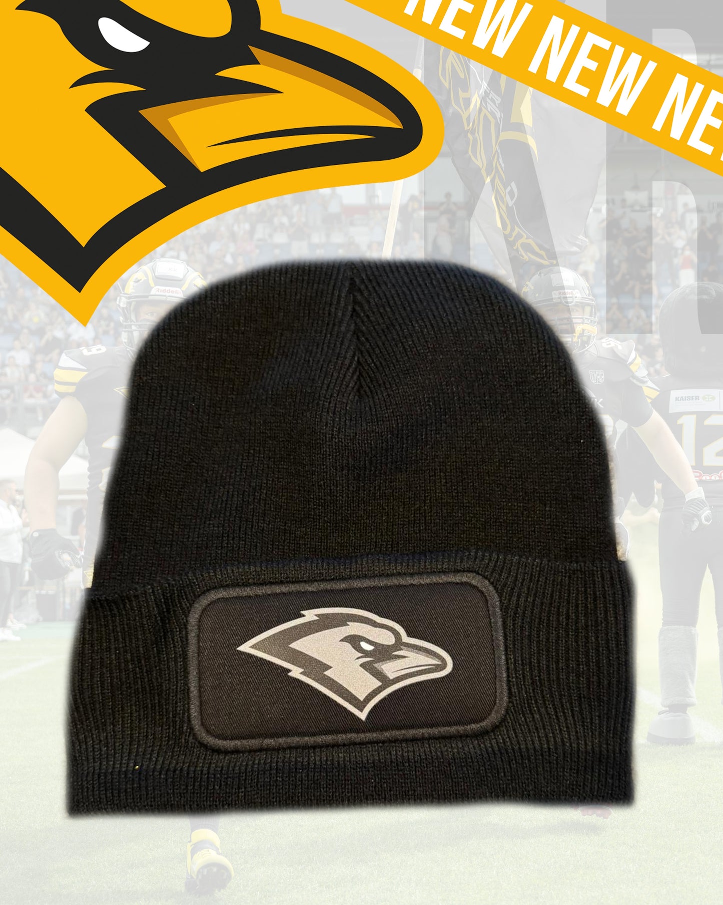 Wintermütze Ravens Kopf GRAU