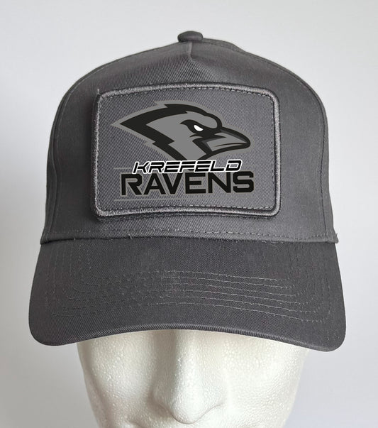 Cap Klett Druck Grau Raven Schrift