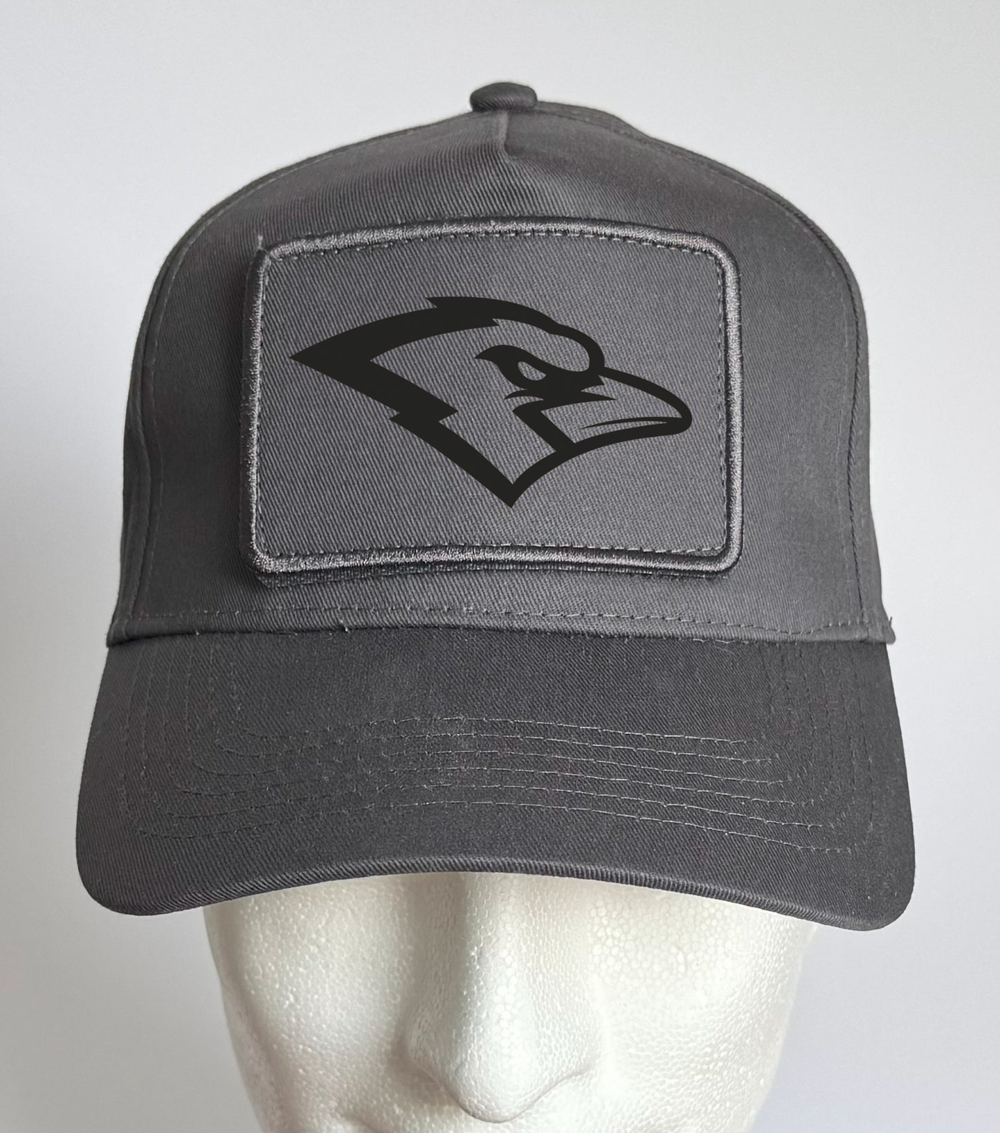 Cap Klett Druck Grau Schwarz Raven