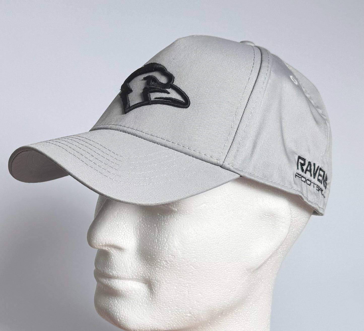 Cap 3D Stick Ravens Kopf Grau Schwarz