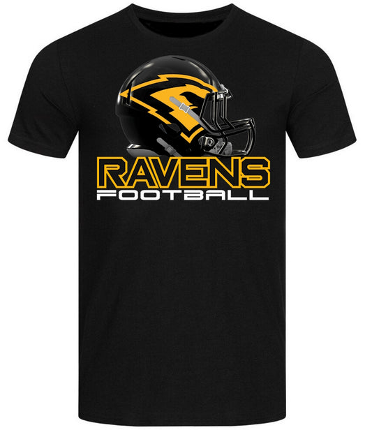 T-Shirt Helm Schrift Gold