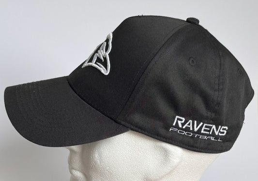 Cap 3D Stick Ravens Kopf Schwarz Weiß