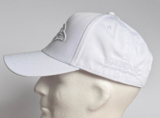 Cap 3D Stick Ravens Kopf Weiß